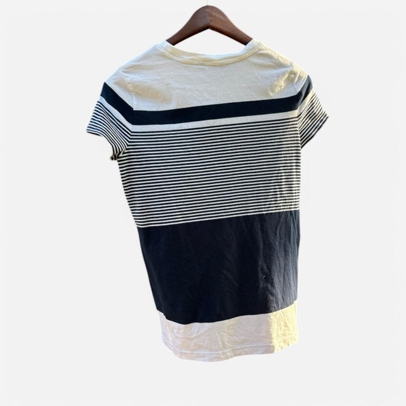 Navy and White Striped Women's Top - Picture 4 of 4